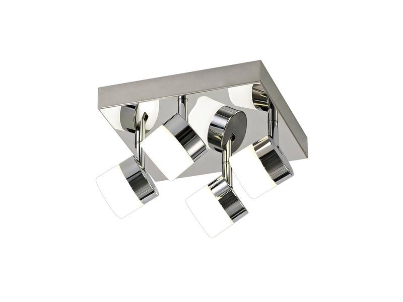 Regal lighting SL-1715 4 Light Flush LED Ceiling Light Polished Chrome IP44