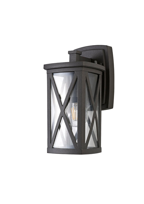 Regal Lighting SL-1673 1 Light Outdoor Wall Light Anthracite With Clear Glass IP54