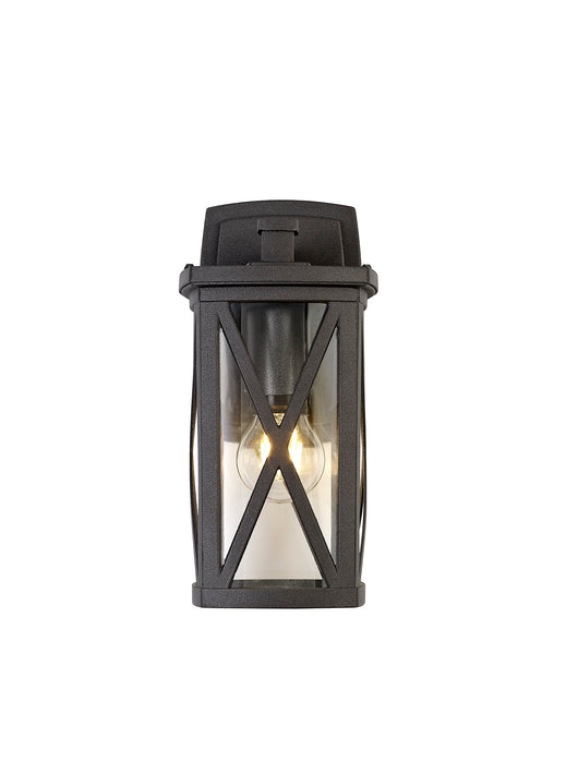 Regal Lighting SL-1673 1 Light Outdoor Wall Light Anthracite With Clear Glass IP54