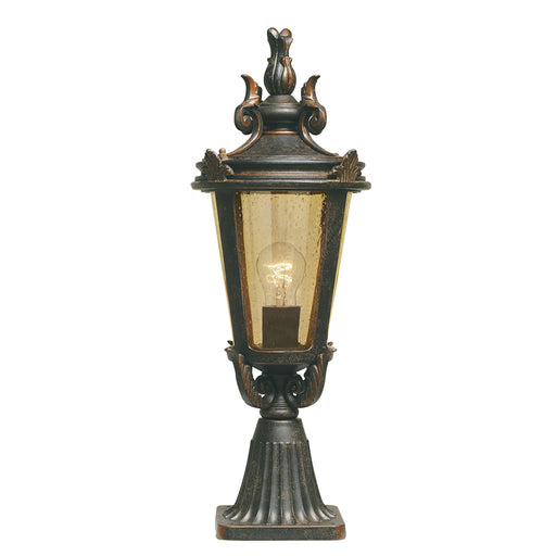 Elstead Lighting BT3/M Baltimore Weathered Bronze Patina Medium Outdoor Pedestal Lamp