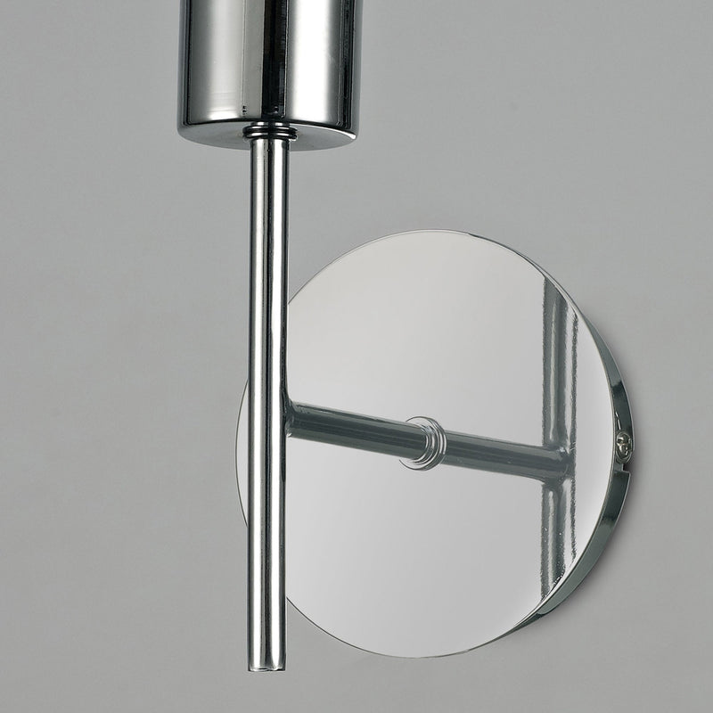 Deco Carlton 1 Light Unswitched Wall Lamp Without Shade, E27 Polished Chrome • D0369