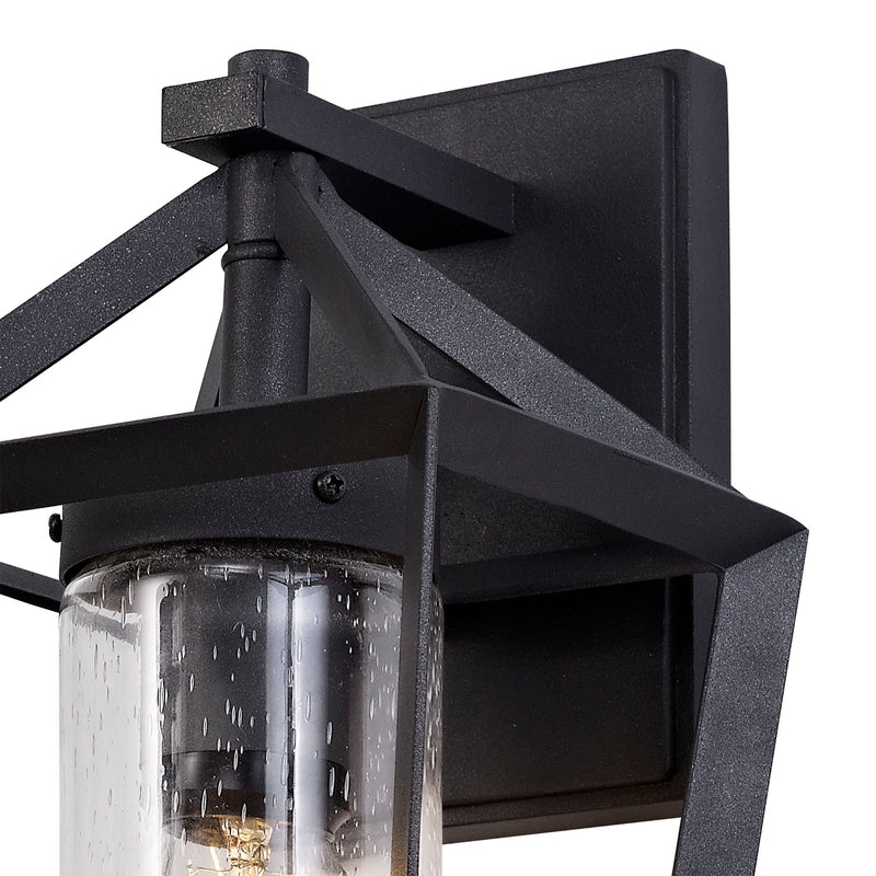 Regal Lighting SL-1675 1 Light Outdoor Wall Light Anthracite With Clear Rain Glass IP54