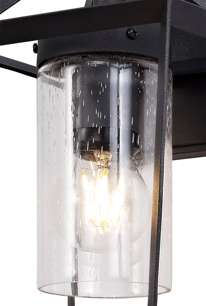 Regal Lighting SL-1675 1 Light Outdoor Wall Light Anthracite With Clear Rain Glass IP54