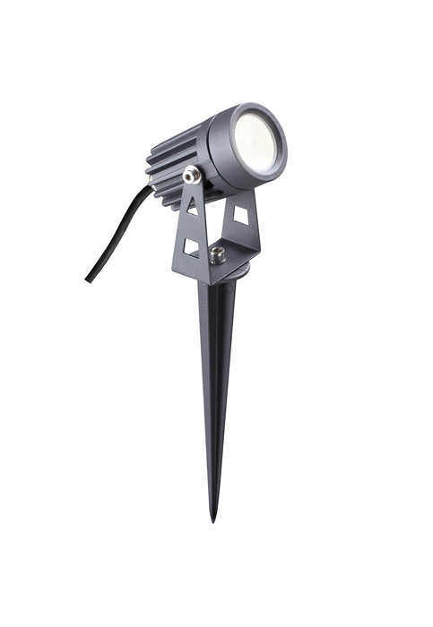 Regal Lighting SL-1494 1 Light LED Outdoor Spike Light Grey & Black IP65