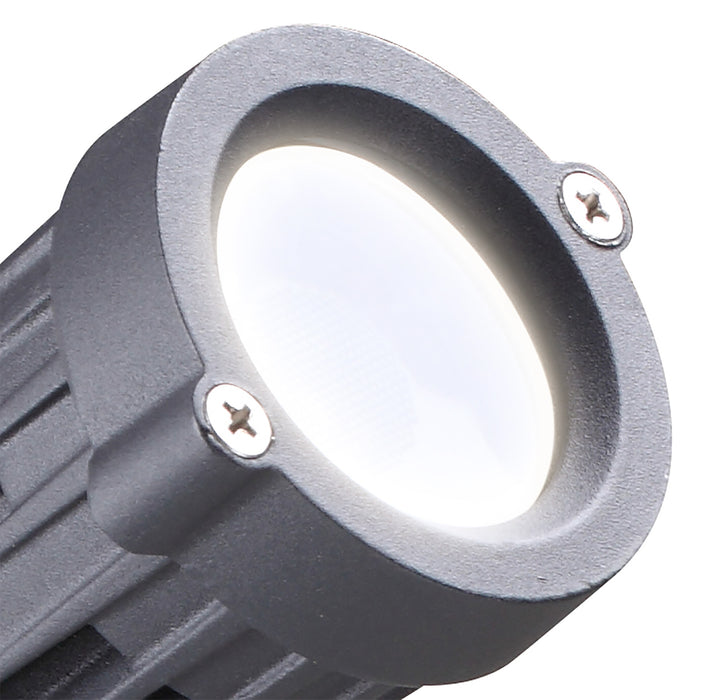 Regal Lighting SL-1493 1 Light LED Outdoor Spike Light Grey & Black IP65