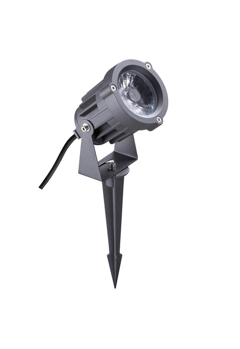 Regal Lighting SL-1492 1 Light LED Outdoor Spike Light Grey & Black IP65