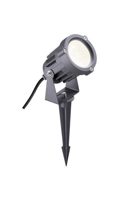 Regal Lighting SL-1492 1 Light LED Outdoor Spike Light Grey & Black IP65