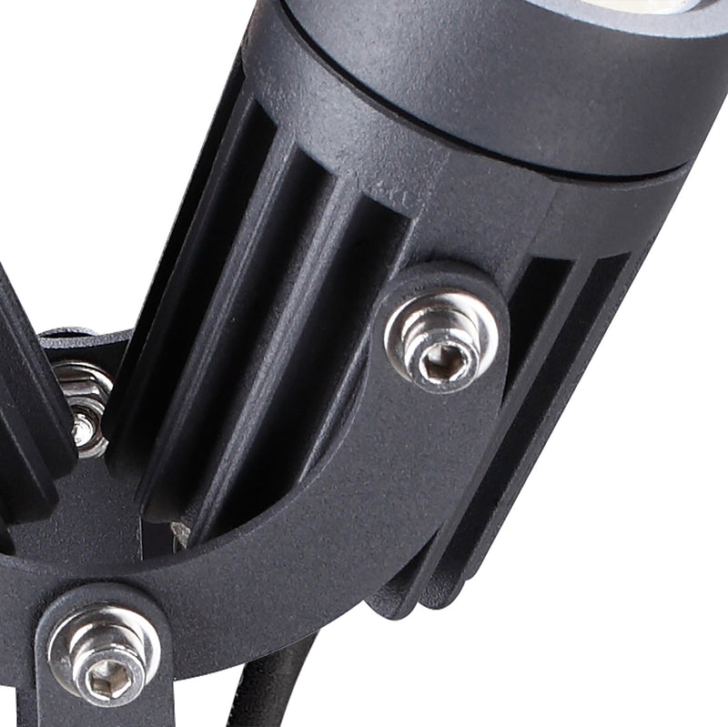 Regal Lighting SL-1491 2 Light LED Outdoor Spike Light Grey & Black IP65