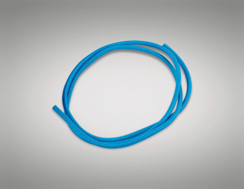 Deco Cavo 1m Blue Braided 2 Core 0.75mm Cable VDE Approved (qty ordered will be supplied as one continuous length) • D0196