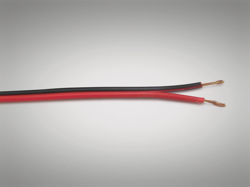 Deco Cavo 1m 2 Core Figure 8 0.5mm Black/Red Cable Suitable For Wiring LED Items (qty ordered will be supplied as one continuous length) • D0216