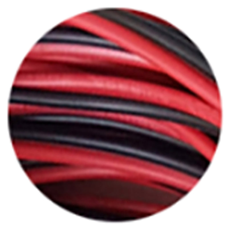 Deco Cavo 1m 2 Core Figure 8 0.5mm Black/Red Cable Suitable For Wiring LED Items (qty ordered will be supplied as one continuous length) • D0216