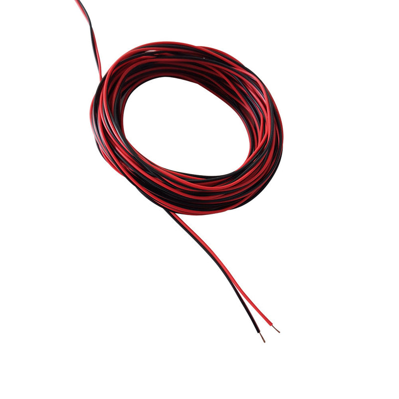 Deco Cavo 1m 2 Core Figure 8 0.5mm Black/Red Cable Suitable For Wiring LED Items (qty ordered will be supplied as one continuous length) • D0216