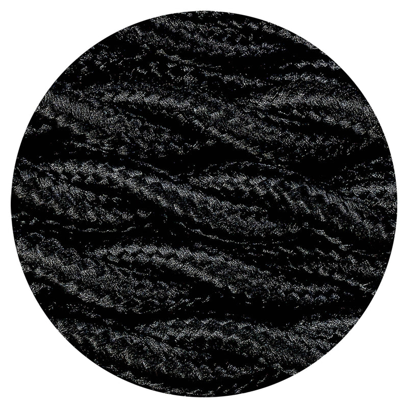 Deco Cavo 1m Black Braided Twisted 2 Core 0.75mm Cable VDE Approved (qty ordered will be supplied as one continuous length) • D0241