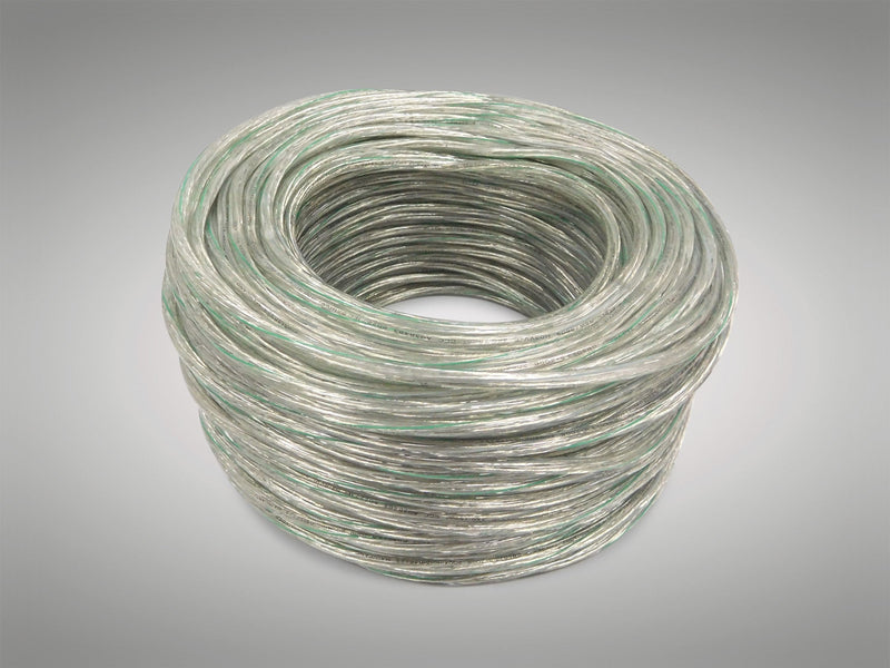 Deco Cavo 1m Clear 3 Core 0.75mm Cable VDE Approved (qty ordered will be supplied as one continuous length) • D0426