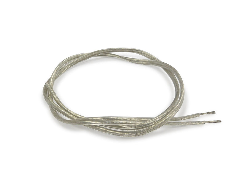 Deco Cavo 1m Clear 2 Core 1.5mm Flat Cable VDE Approved (qty ordered will be supplied as one continuous length) • D0428