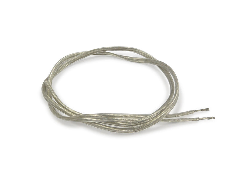 Deco Cavo 1m Clear 2 Core 1.5mm Flat Cable VDE Approved (qty ordered will be supplied as one continuous length) • D0428