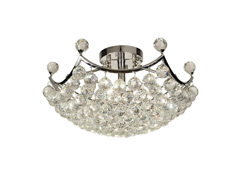 Diyas Cesto Ceiling 6 Light G9 Polished Chrome/Crystal • IL30033