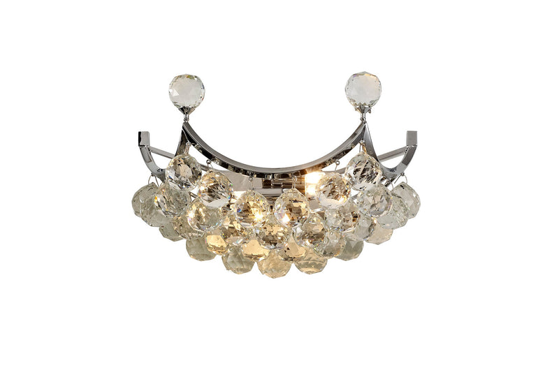 Diyas Cesto Wall Lamp 2 Light G9 Polished Chrome/Crystal • IL30037