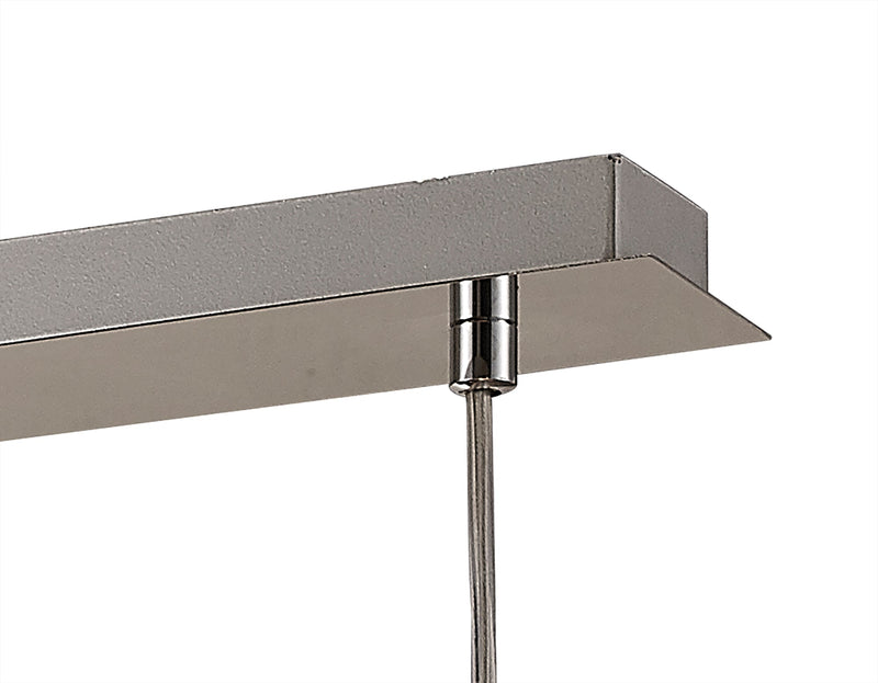 Deco Charon Circle Pattern Pendant 3 Light E27 Linear Polished Chrome • D0134