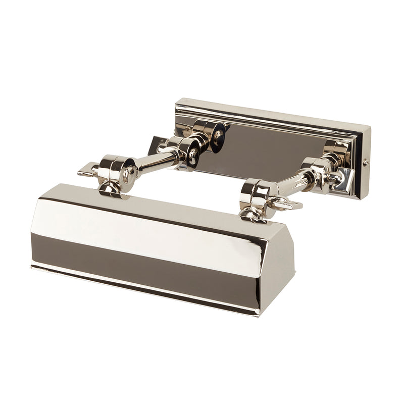 polished nickel wall light