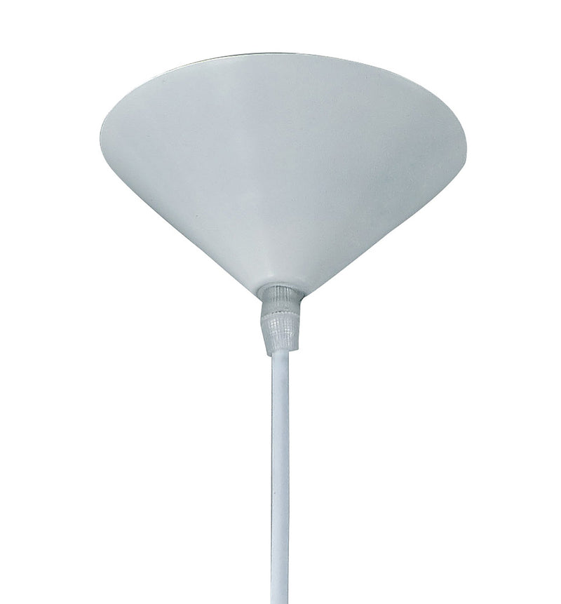 Deco Chester 1 Light E27 Pendant, Frosted Alabaster Glass With White Suspension Kit • D0394