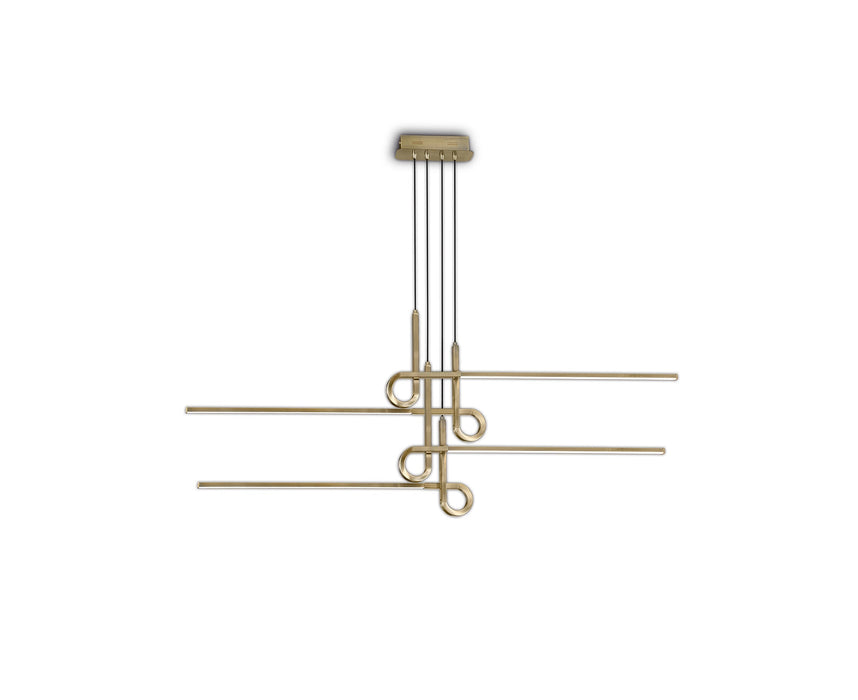 Mantra M6123 Cinto Pendant 42W LED, 3000K, 3360lm, Antique Brass, 3yrs Warranty • M6123