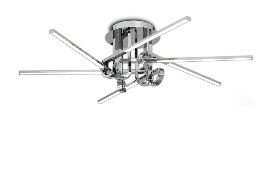 Mantra M6126 Cinto Ceiling 42W LED, 3000K, 3360lm, Polished Chrome, 3yrs Warranty • M6126