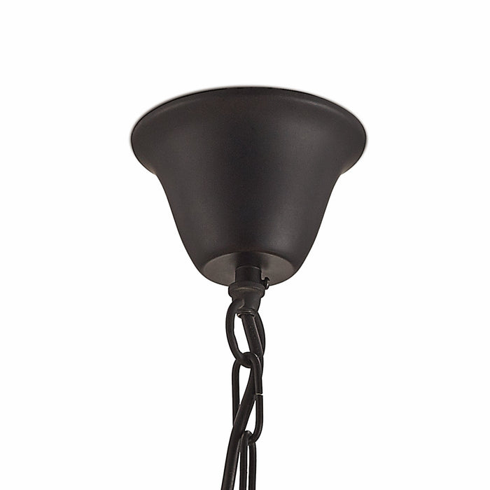 Deco Claudia Pendant 5 Light E27 Black • D0135