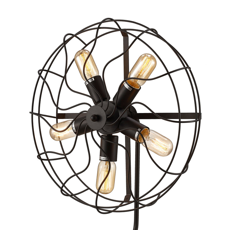 Deco Claudia Table Lamp 5 Light E27 Black • D0136