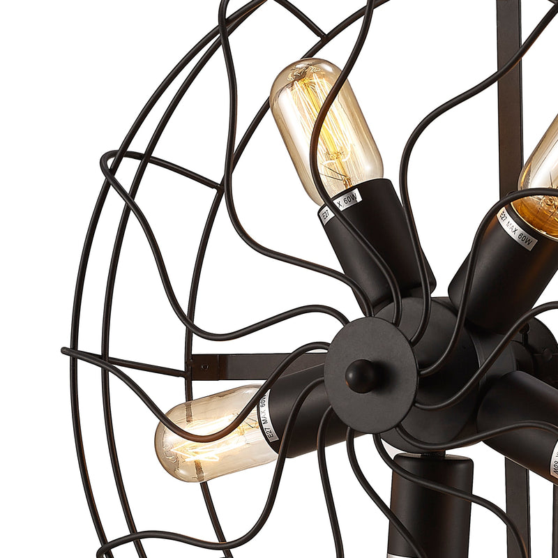 Deco Claudia Table Lamp 5 Light E27 Black • D0136