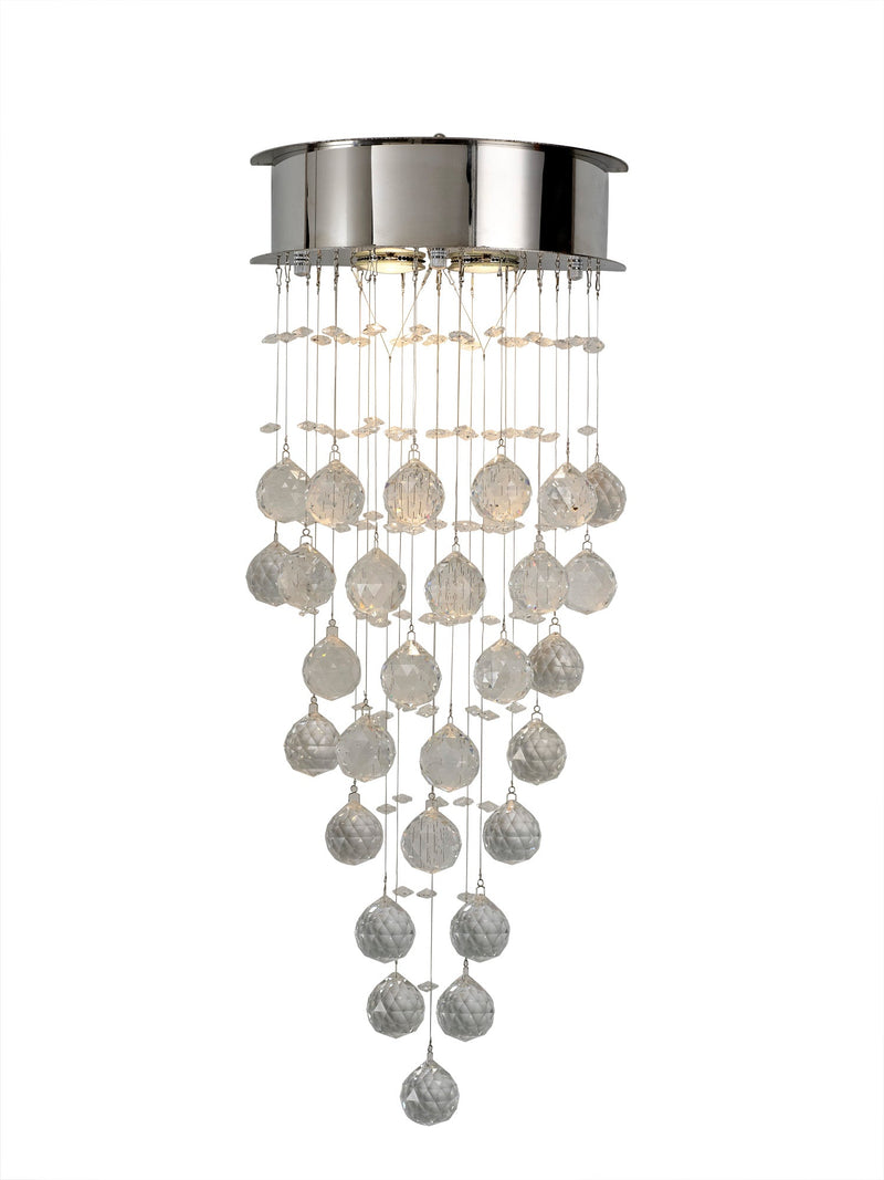 Diyas Colorado Wall Lamp 2 Light GU10 Polished Chrome/Crystal • IL30786