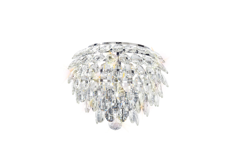 Diyas Coniston Wall Lamp, 2 Light E14, Polished Chrome/Crystal • IL32828