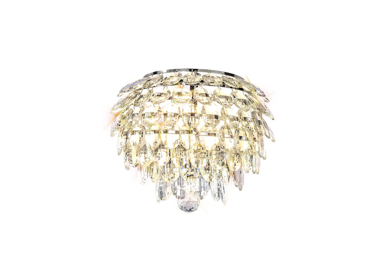 Diyas Coniston Wall Lamp, 2 Light E14, Polished Chrome/Crystal • IL32828