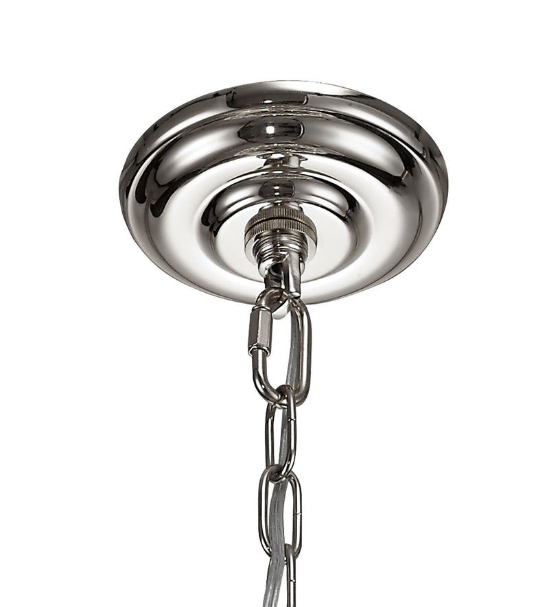 Diyas Coniston Pendant, 3 Light E14, Polished Chrome/Crystal • IL32800