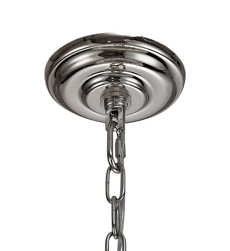 Diyas Coniston Pendant, 9 Light E14, Polished Chrome/Crystal Item Weight: 20kg • IL32802