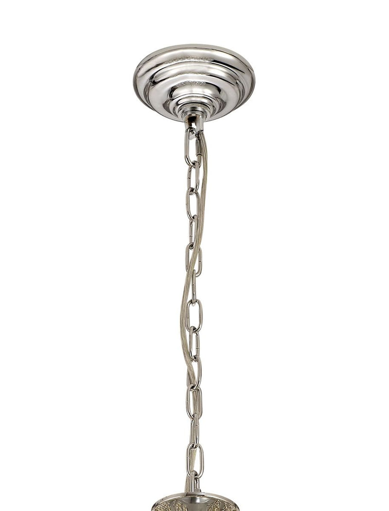 Diyas Coniston Pendant, 16 Light E14, Polished Chrome/Crystal Item Weight: 46kg • IL32809
