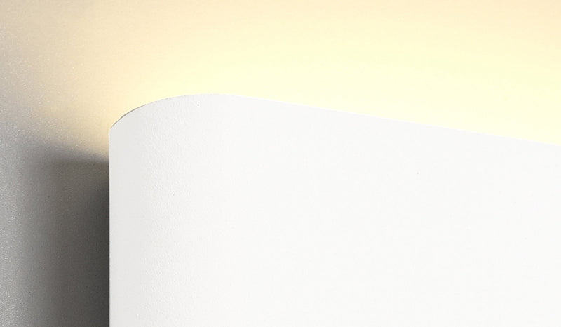 Deco Contour Up & Downward Lighting Small Wall Light 2x3W LED 3000K, 350lm, Sand White, IP54, 3yrs Warranty • D0460