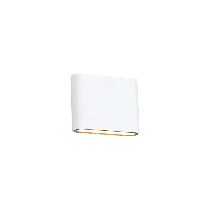 Deco Contour Up & Downward Lighting Small Wall Light 2x3W LED 3000K, 350lm, Sand White, IP54, 3yrs Warranty • D0460
