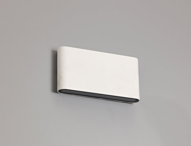 Deco Contour Up & Downward Lighting Large Wall Light 2x6W LED 3000K, 452lm, Sand White, IP54, 3yrs Warranty • D0462