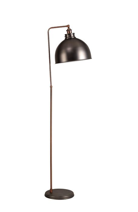Regal Lighting SL-1716 1 Light Floor Lamp Antique Silver And Copper