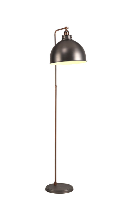 Regal Lighting SL-1716 1 Light Floor Lamp Antique Silver And Copper
