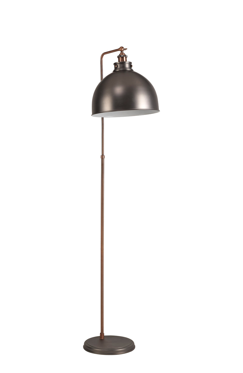 Regal Lighting SL-1716 1 Light Floor Lamp Antique Silver And Copper