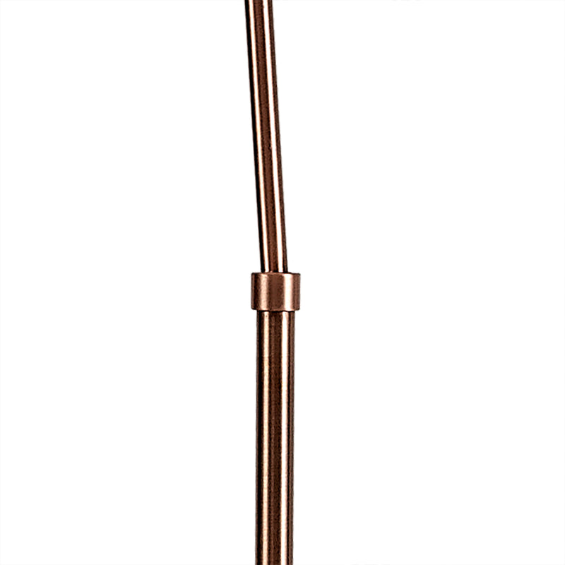 Regal Lighting SL-1716 1 Light Floor Lamp Antique Silver And Copper