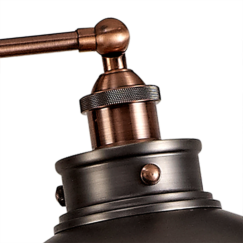 Regal Lighting SL-1716 1 Light Floor Lamp Antique Silver And Copper