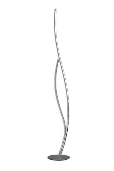Mantra M6108 Corinto Floor Lamp 174cm, 30W LED, 3000K, 2400lm Dimmable, Silver Chrome, 3yrs Warranty • M6108