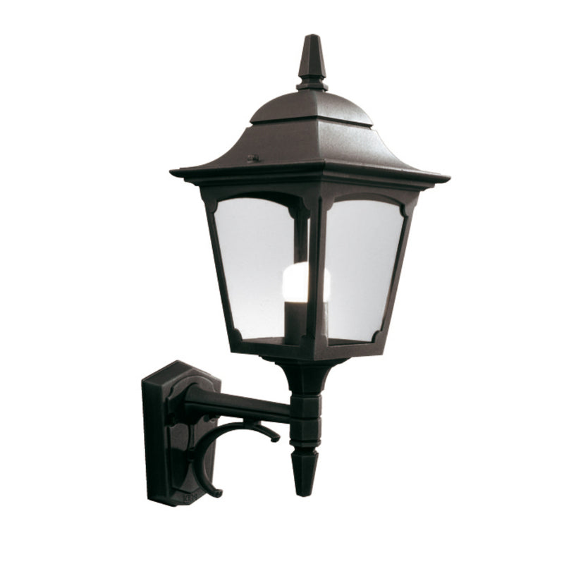 black outdoor wall light