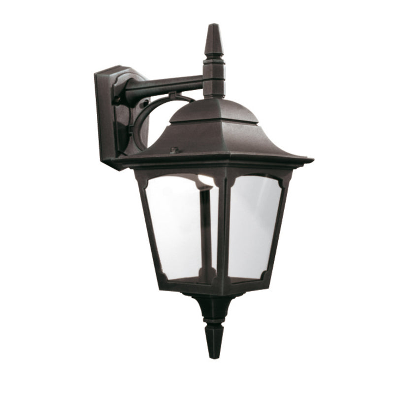 black outdoor wall light