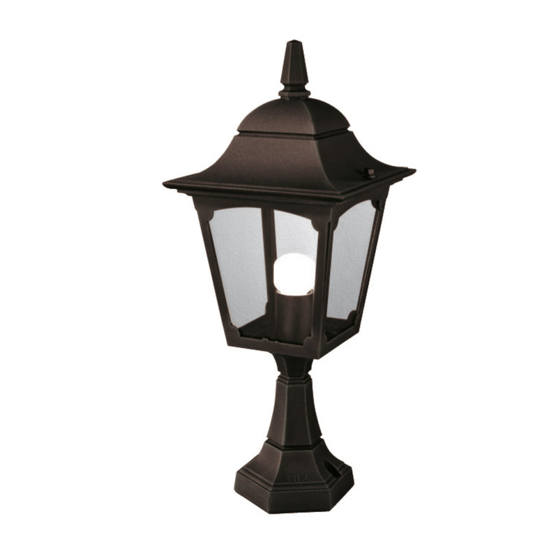 black outdoor wall light