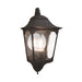 black outdoor wall light