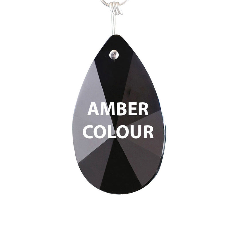 Diyas C20133 Crystal Star Pendalogue Without Ring Amber 38mm • C20133